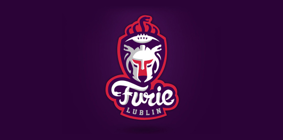 Furie Lublin logo设计:现代运动队标志