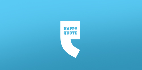简约现代风格的Happy Quote Logo设计