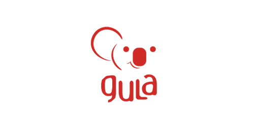 极简主义风格的Gula品牌logo设计