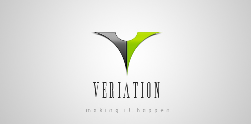 现代简约风格的Veriation Logo设计