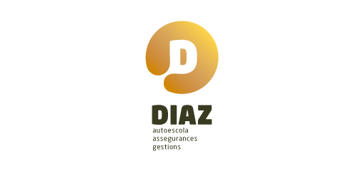 DIAZ logo设计:简约现代的教育机构标识