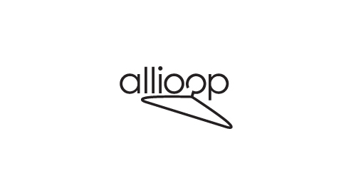 简洁线条设计的Allioop logo
