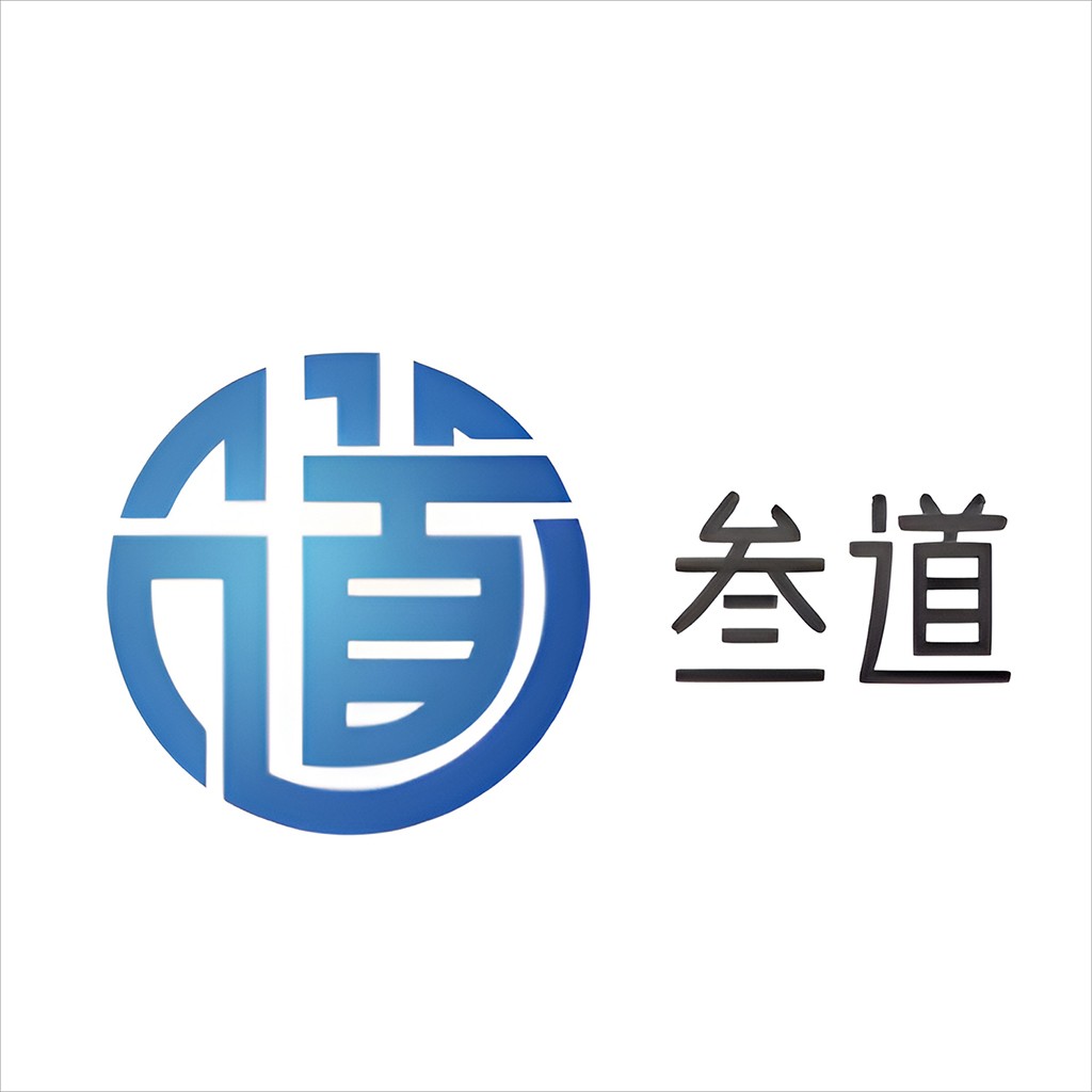 蓝色渐变圆圈与汉字组合的现代logo设计