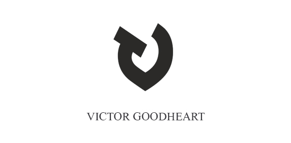 简约心形盾牌Logo设计