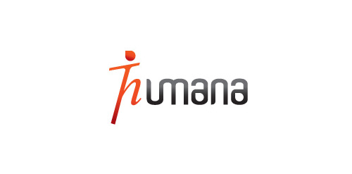 简洁现代的Humana Logo设计