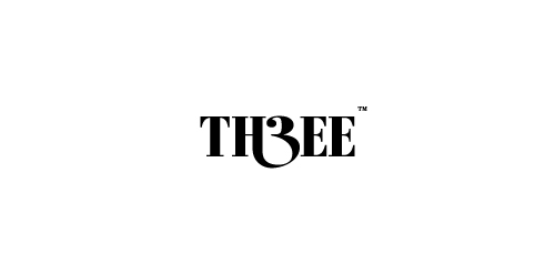 TH33E logo设计:现代简洁字体标识