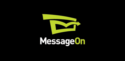 MessageOnOn logo设计:简洁现代的通讯标识