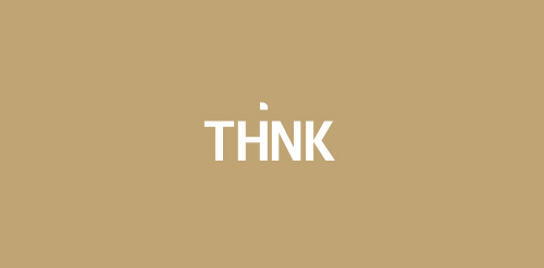简约风THNK logo设计