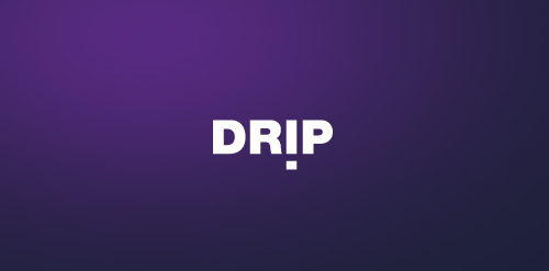 Drip Logo设计:简约渐变背景与文字