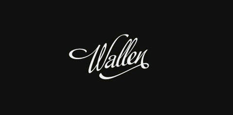 Wallen logo设计:优雅书法风格