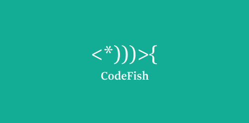 CodeFish logo设计:简洁科技感标识