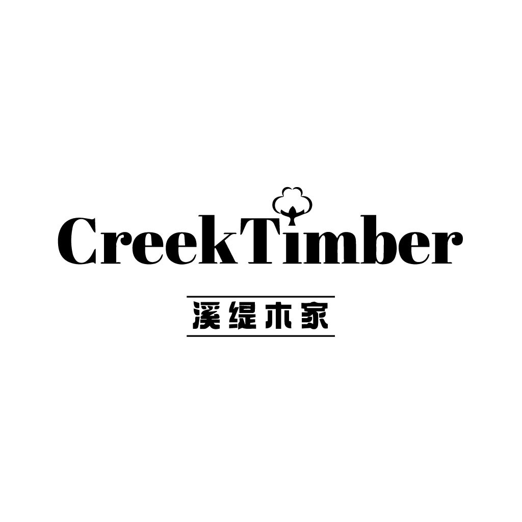 CreekkTimber logo设计:简约大气的木材品牌标识