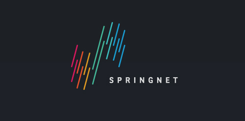 Springnet logo设计:现代科技感标识