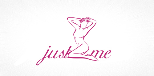 简约女性剪影logo设计