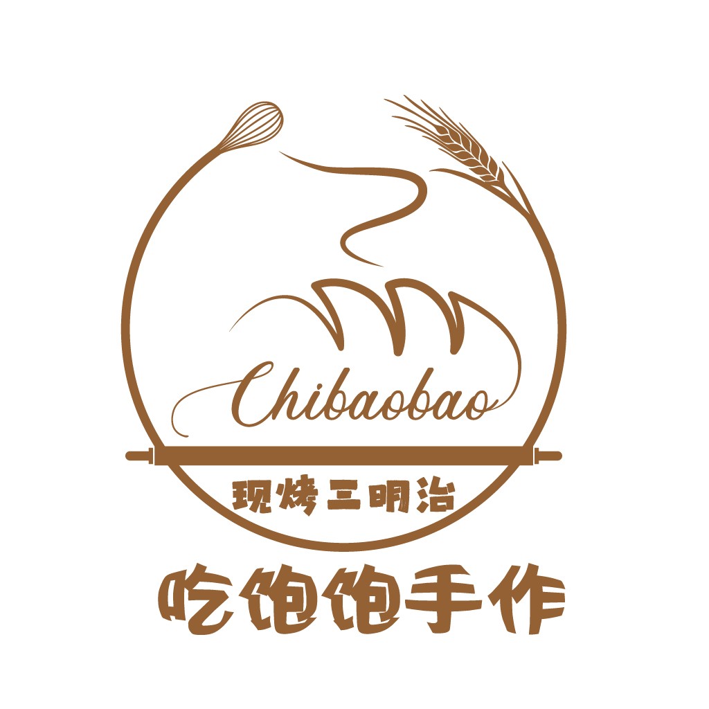 现烤三明治logo设计