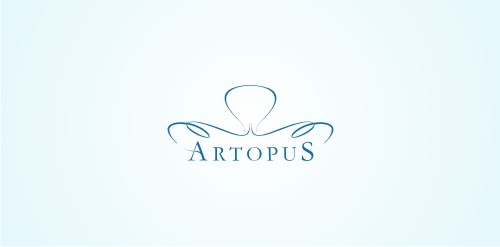 艺术章鱼Logo设计