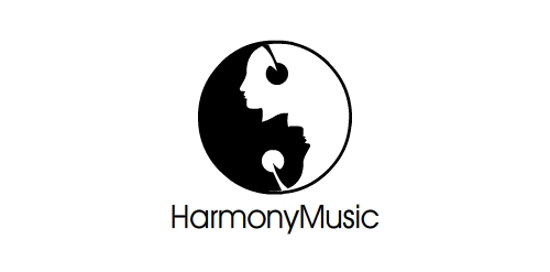 和谐音乐logo设计