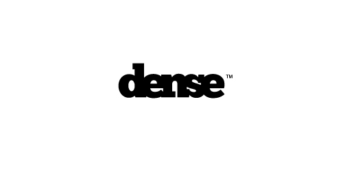 简约现代风格的'dense'品牌logo设计