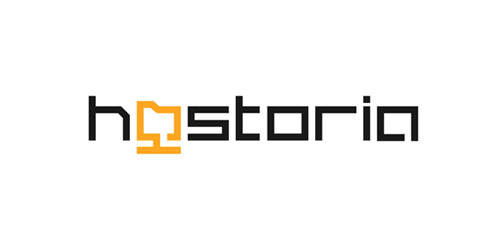 简约现代风格的'hostoria'品牌logo设计