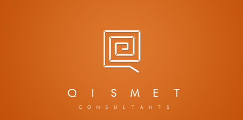 Qismet Logo设计:简洁现代企业标识