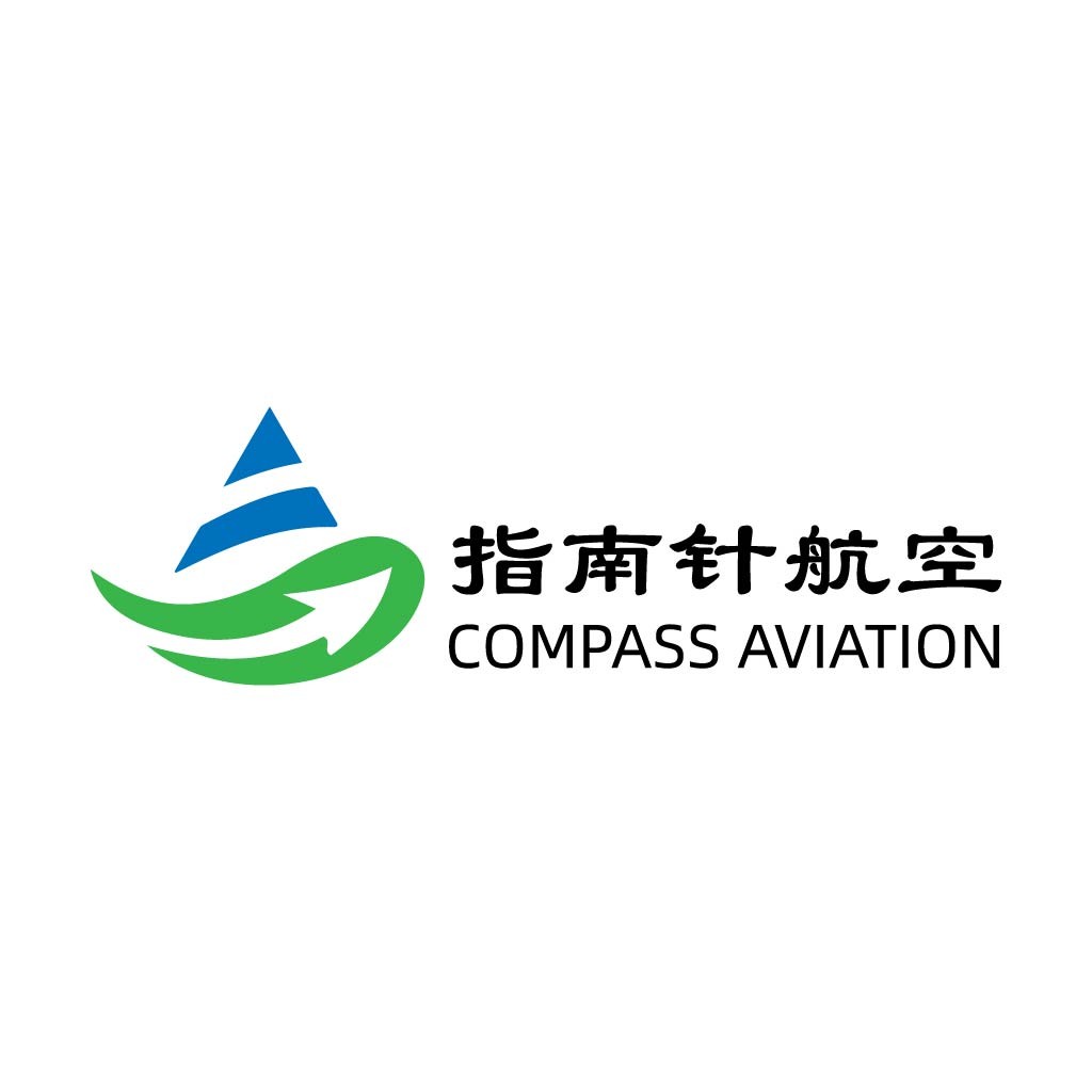 指南针航空logo设计