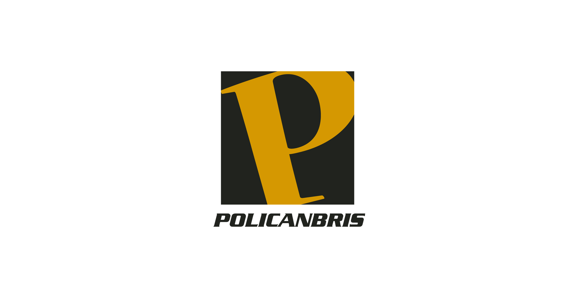 极简风格P字母logo设计