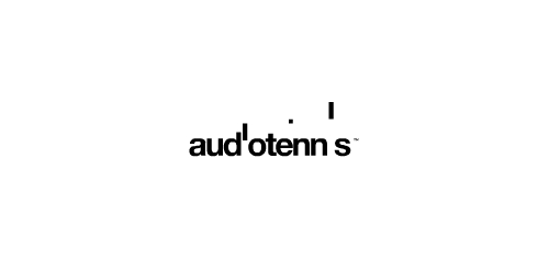 简约现代风格的audiotenns logo设计