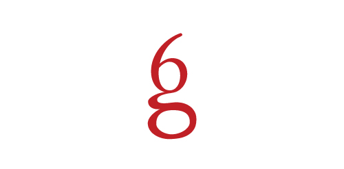简约数字6字体logo设计