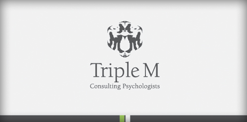 Triple M Logo设计:心理学咨询专业标识
