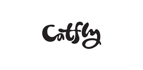 Catfly Logo设计:简洁艺术字体