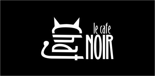 猫咖店Logo设计:创意猫头图案与法式风格