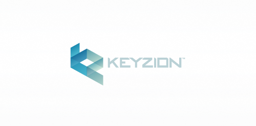 Keyzion Logo设计:现代科技感标识