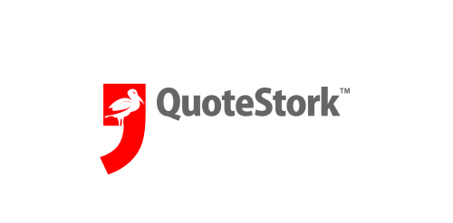 专业SEO专家视角下的'QuoteStork'logo设计