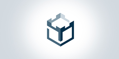 简约几何风格的logo设计