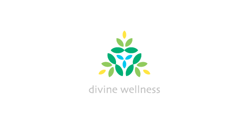 简约绿色植物logo设计