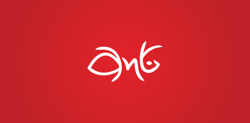 简洁现代红色背景的logo设计