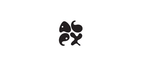 简约抽象字母Logo设计