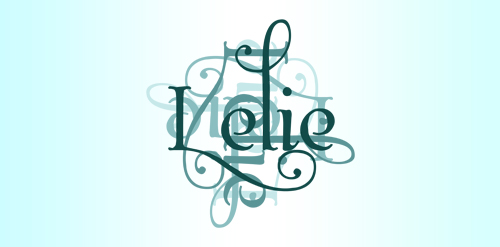 Nelie Logo设计:优雅字体与艺术线条