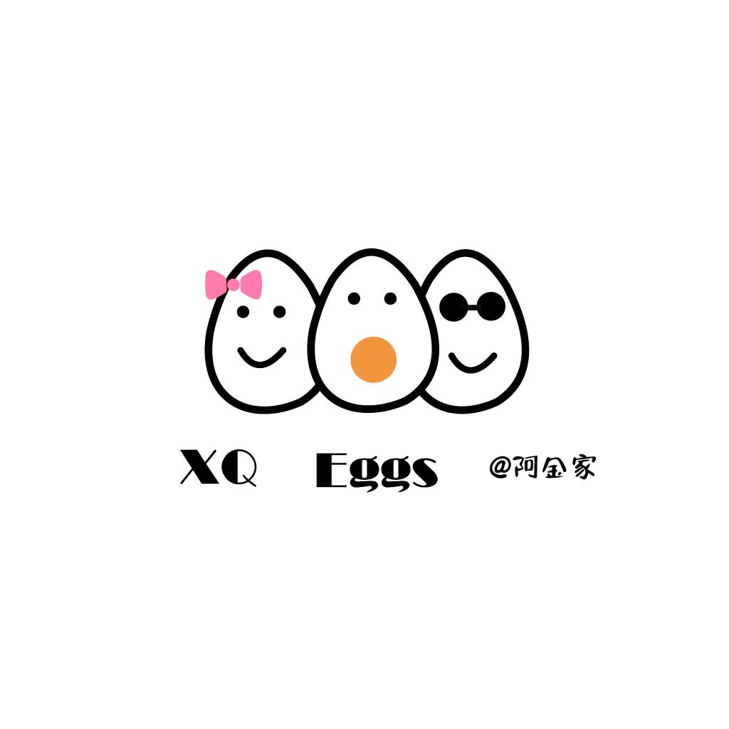 可爱鸡蛋卡通形象logo设计