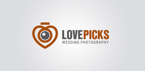 LovePicks婚礼摄影Logo设计
