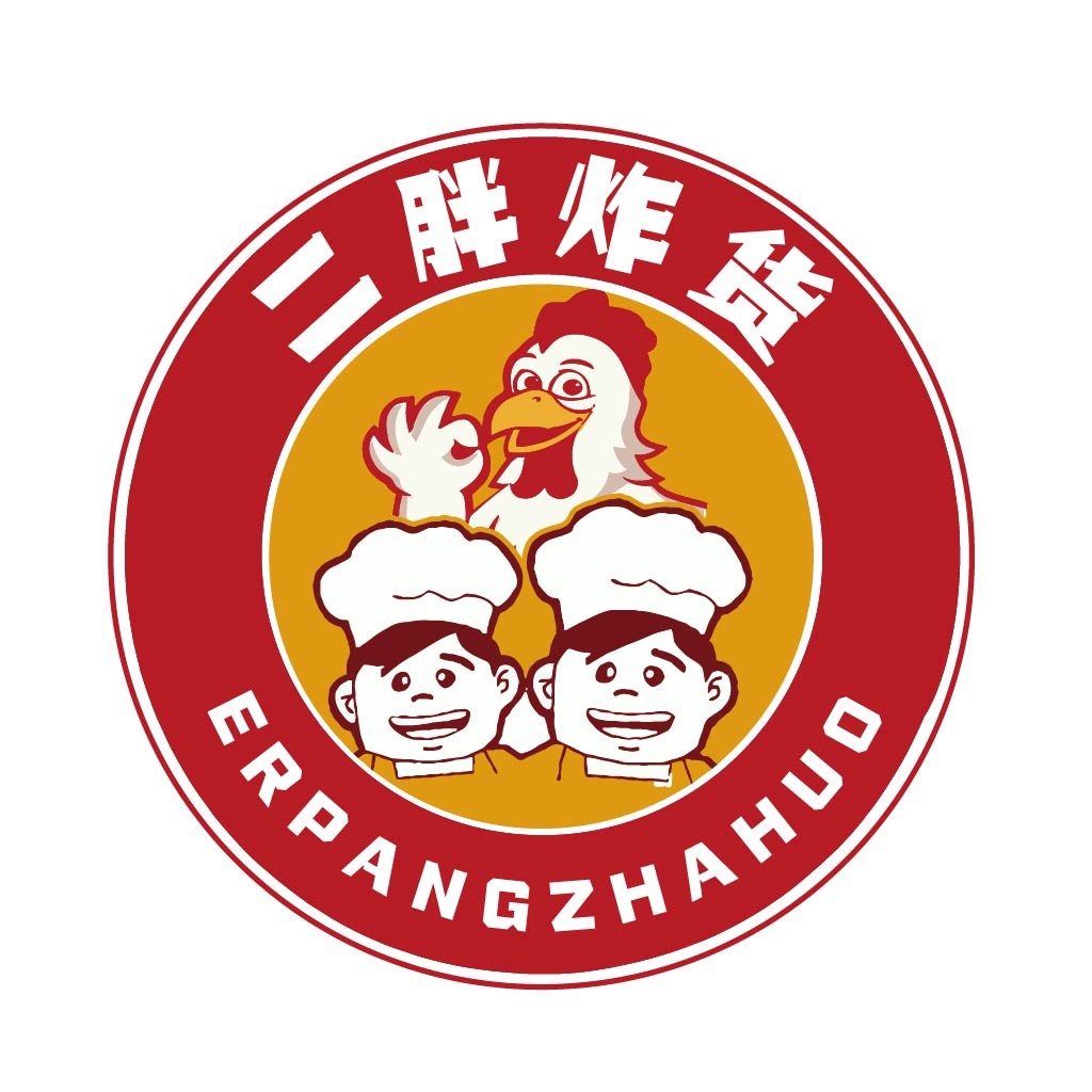 二胖炸鸡logo设计