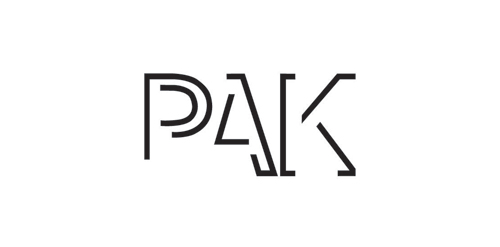 简约线条PAK标志设计
