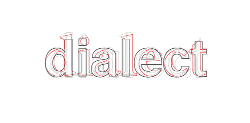 Dialect Logo Design - 独特字体艺术