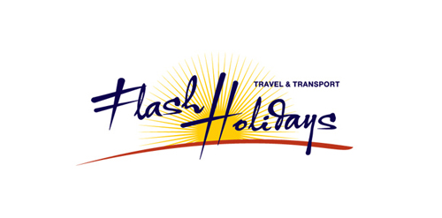 Flash Holidays Travel & Transport Logo Design