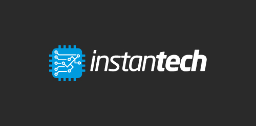 科技感十足的InstantTech logo设计