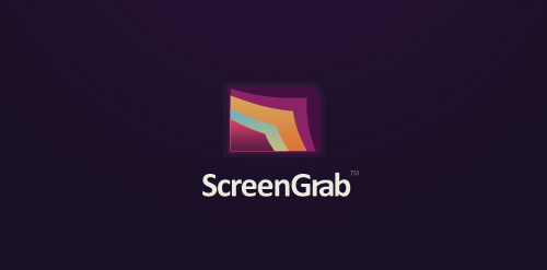 ScreenGrab logo设计:简洁现代视觉标识