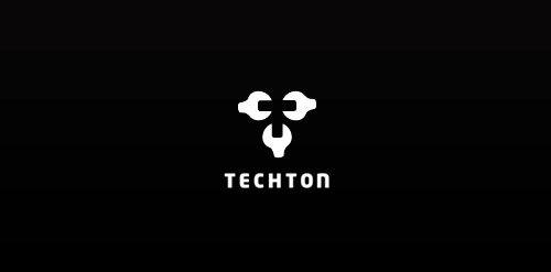 Techton Logo设计:简约科技风