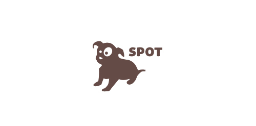 简约可爱狗形logo设计