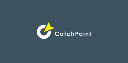 简约线条感的CatchPointPoint logo设计