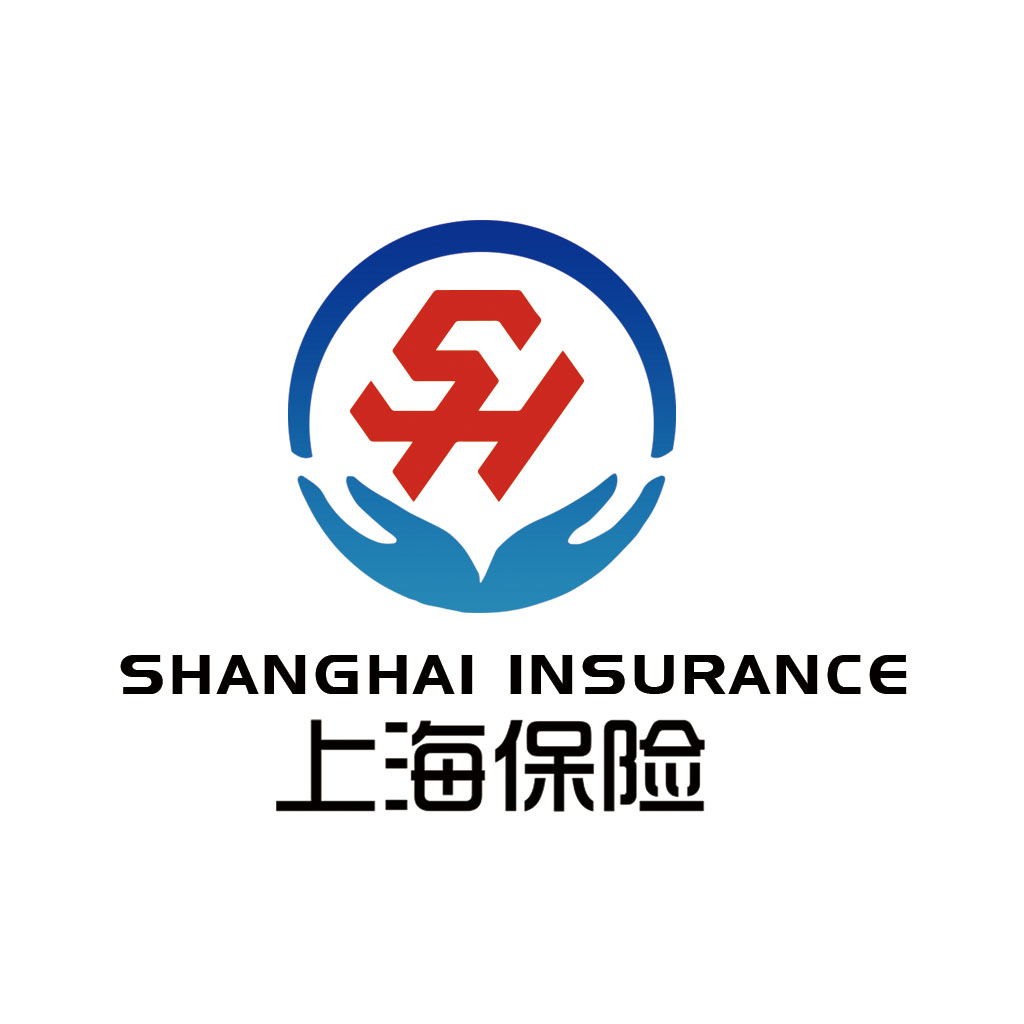 上海保险logo设计:双手护航,信任之选